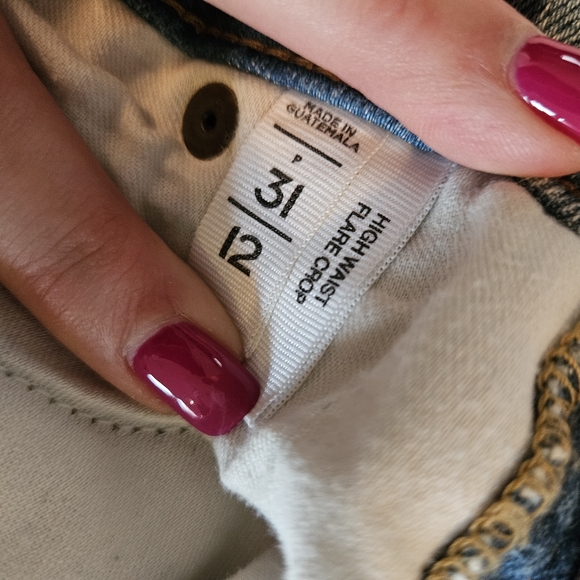 *2 For $30* LOFT high waist flare crop. Size 12 - Picture 3 of 4